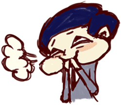 Apologizing Japanese man;Instead of you sticker #6620822