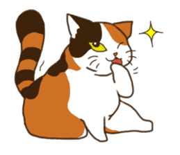 Mi-ke, the Calico Cat sticker #6621107