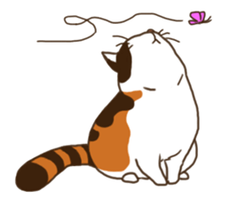 Mi-ke, the Calico Cat sticker #6621140