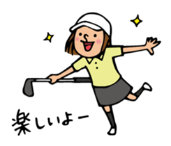 Enjoy golf. sticker #6621536