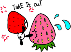 STRAWBERRY PANDA : ENGLISH Ver. sticker #6621554