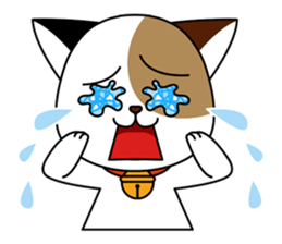 Cute cat and paraglider sticker #6622031