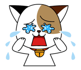 Cute cat and paraglider sticker #6622031