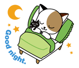 Cute cat and paraglider sticker #6622034