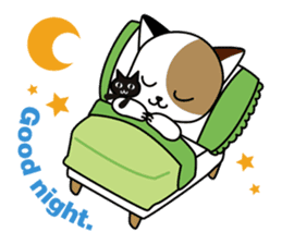 Cute cat and paraglider sticker #6622034