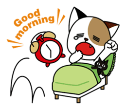 Cute cat and paraglider sticker #6622035