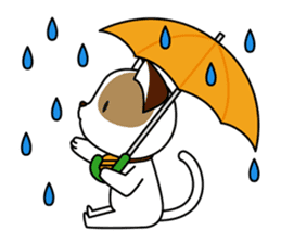 Cute cat and paraglider sticker #6622038