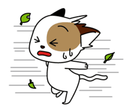 Cute cat and paraglider sticker #6622040