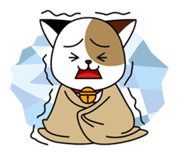 Cute cat and paraglider sticker #6622041