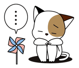 Cute cat and paraglider sticker #6622045