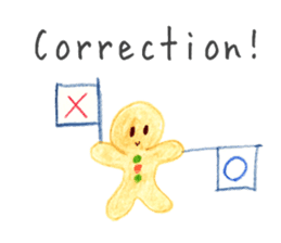 Kawaii Ginger breadman(English) sticker #6622778