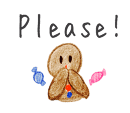 Kawaii Ginger breadman(English) sticker #6622780