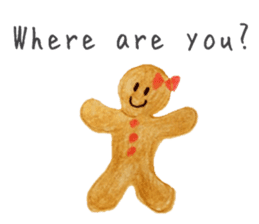 Kawaii Ginger breadman(English) sticker #6622781