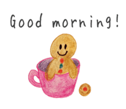 Kawaii Ginger breadman(English) sticker #6622788