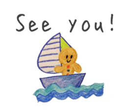 Kawaii Ginger breadman(English) sticker #6622790