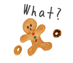 Kawaii Ginger breadman(English) sticker #6622792