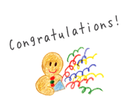 Kawaii Ginger breadman(English) sticker #6622796