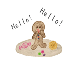 Kawaii Ginger breadman(English) sticker #6622797