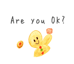 Kawaii Ginger breadman(English) sticker #6622798