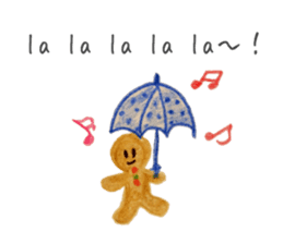 Kawaii Ginger breadman(English) sticker #6622799