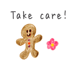 Kawaii Ginger breadman(English) sticker #6622800