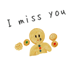 Kawaii Ginger breadman(English) sticker #6622801