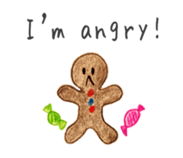Kawaii Ginger breadman(English) sticker #6622803