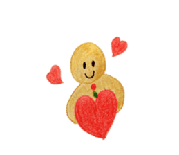 Kawaii Ginger breadman(English) sticker #6622804