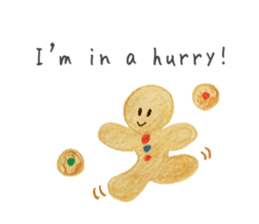 Kawaii Ginger breadman(English) sticker #6622805