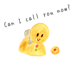 Kawaii Ginger breadman(English) sticker #6622807