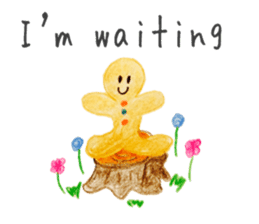 Kawaii Ginger breadman(English) sticker #6622808