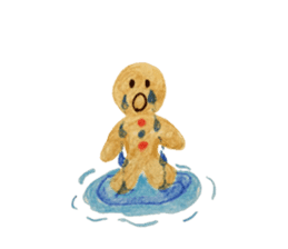 Kawaii Ginger breadman(English) sticker #6622812