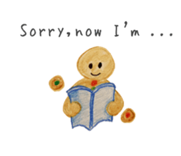 Kawaii Ginger breadman(English) sticker #6622814