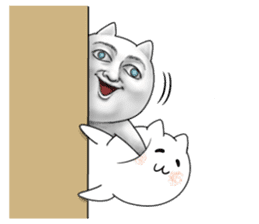CATMAN and cute cat sticker #6623859