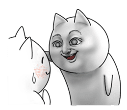 CATMAN and cute cat sticker #6623894