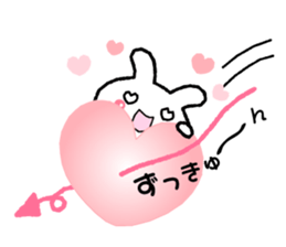 Loose " Usa chan " greeting1 sticker #6624481