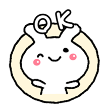 Loose " Usa chan " greeting1 sticker #6624487