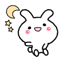 Loose " Usa chan " greeting1 sticker #6624493