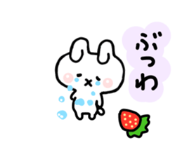 Rabbit Strawberry 2 sticker #6625044