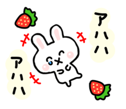 Rabbit Strawberry 2 sticker #6625048