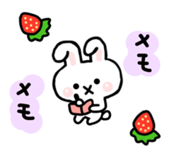 Rabbit Strawberry 2 sticker #6625053