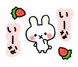 Rabbit Strawberry 2 sticker #6625054