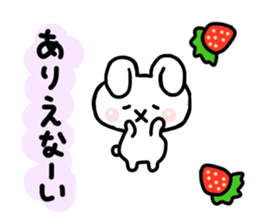 Rabbit Strawberry 2 sticker #6625055