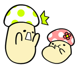 Mushroom and girlfriend sticker #6626976