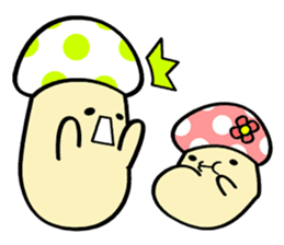 Mushroom and girlfriend sticker #6626976