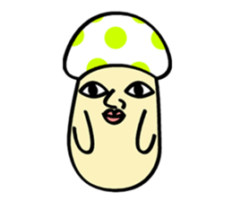 Mushroom and girlfriend sticker #6627004