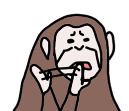 monkey monkey sticker #6627053