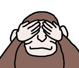 monkey monkey sticker #6627076