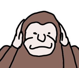 monkey monkey sticker #6627077
