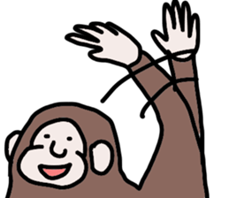 monkey monkey sticker #6627087